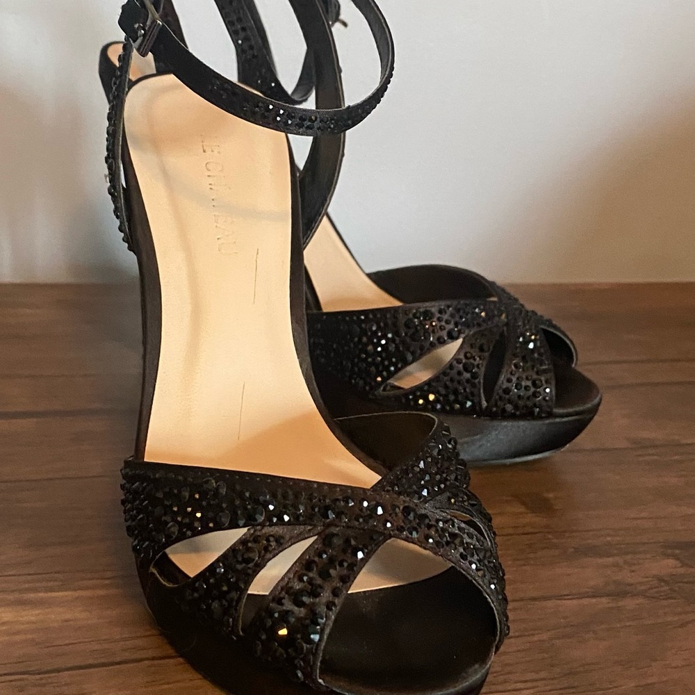 Black Sparkling Heels